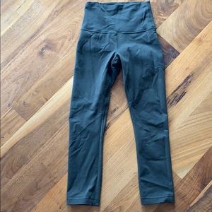 Lululemon align crop leggings size 2 olive